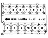 4.6.8 Головки блока цилиндров Mercedes-Benz W140
