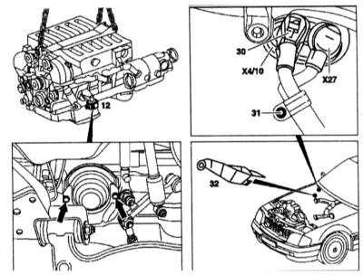 4.6.1 12-цилиндровые бензиновые двигатели (М120.980/982) Mercedes-Benz W140