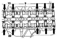 4.6.14 Снятие и установка распределительных валов Mercedes-Benz W140