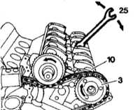 4.6.16 Проверка и регулировка положения распределительных валов Mercedes-Benz W140
