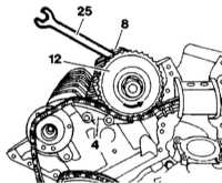 4.6.16 Проверка и регулировка положения распределительных валов Mercedes-Benz W140