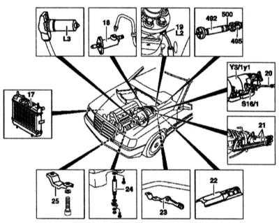 4.7.1 6-цилиндровые дизельные двигатели (OM603.971) Mercedes-Benz W140