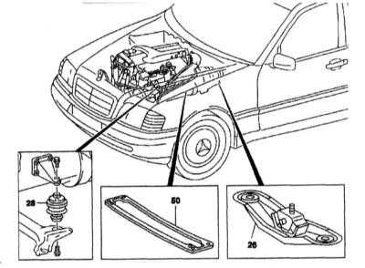 4.7.1 6-цилиндровые дизельные двигатели (OM603.971) Mercedes-Benz W140