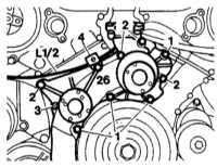 5.2.6 Снятие и установка водяного насоса Mercedes-Benz W140