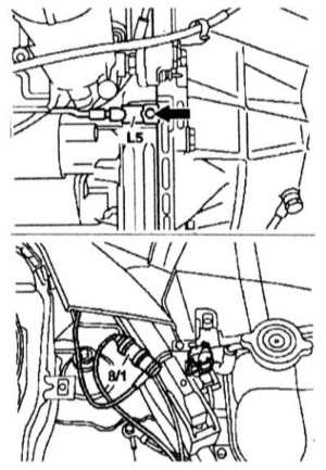 6.3.5 Снятие и установка датчика положения коленчатого вала (CKP) Mercedes-Benz W140