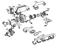 6.6.3 Снятие и установка турбокомпрессора Mercedes-Benz W140