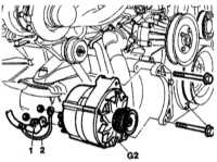 7.2.6 Детали установки генератора Mercedes-Benz W140
