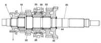 8.5.3 Разборка и сборка ведомого вала Mercedes-Benz W140