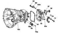 8.6.3 Снятие и установка задней крышки коробки передач Mercedes-Benz W140