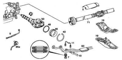 9.3.2 Снятие и установка центробежного регулятора Mercedes-Benz W140