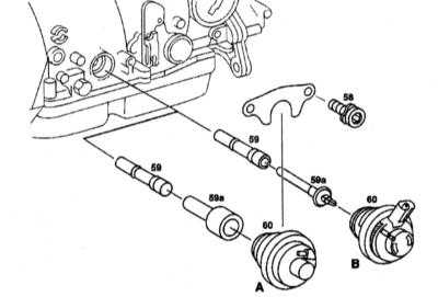 9.3.4 Вакуумный узел - детали установки Mercedes-Benz W140