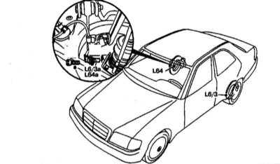 11.12 Колесные датчики ABS - детали установки Mercedes-Benz W140