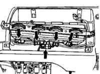 13.4 Снятие и установка панели приборов Mercedes-Benz W140