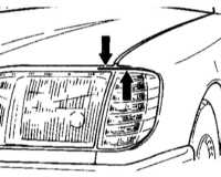 13.22 Регулировка капота Mercedes-Benz W140