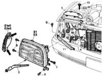 13.23 Блок-фары - детали установки Mercedes-Benz W140