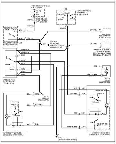 14.9.29 Очистители/омыватели фар Mercedes-Benz W140