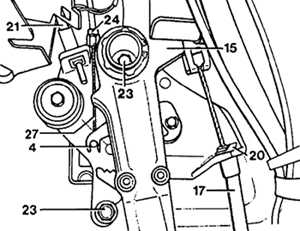 23.17 Педаль стояночного тормоза Mercedes-Benz W124