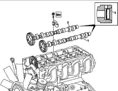 4.27 Снятие и установка компонентов ГРМ Mercedes-Benz W163
