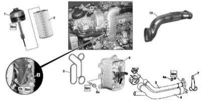 4.36 Обслуживание системы смазки Mercedes-Benz W163