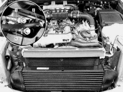 5.8 Снятие и установка сборки вентилятора системы охлаждения Mercedes-Benz W163