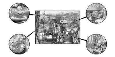 6.18 Обслуживание компонентов впускного воздушного тракта Mercedes-Benz W163