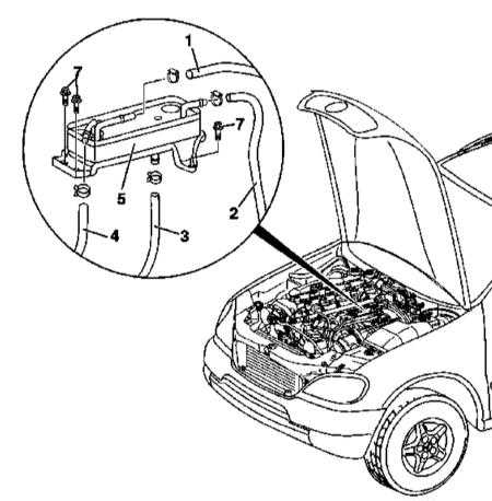 6.30 и установка охладителя топлива на моделях 163.113 Mercedes-Benz W163