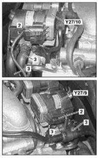 6.39 Снятие и установка охладителя EGR, - дизельные модели Mercedes-Benz W163
