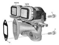 6.39 Снятие и установка охладителя EGR, - дизельные модели Mercedes-Benz W163