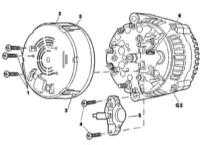 7.26 Снятие и установка регулятора напряжения Mercedes-Benz W163