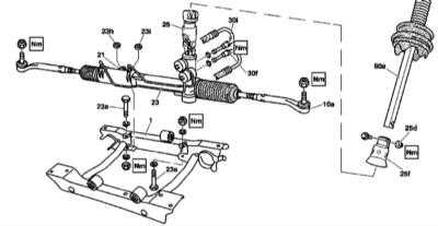 12.25 Снятие и установка рулевого механизма Mercedes-Benz W163