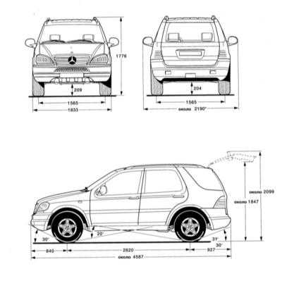 13.0 Кузов Mercedes-Benz W163