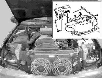 13.10 Снятие и установка резервуара омывающей жидкости Mercedes-Benz W163