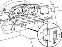 14.12 Панель приборов, переключатели, путевой компьютер Mercedes-Benz W163