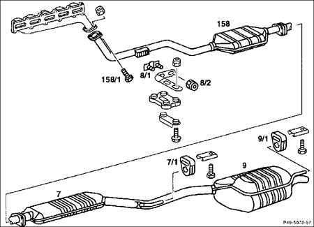 8.4.1 Система выпуска отработанных газов Mercedes-Benz W201