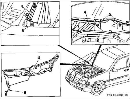 13.33 Водосборник Mercedes-Benz W201