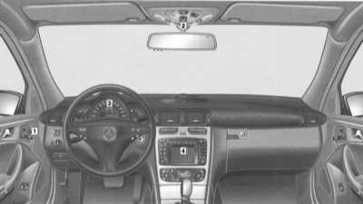 2.1 Основные органы и панели управления/контроля Mercedes-Benz W203