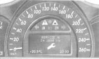 3.2 Индикатор срока наступления планового технического обслуживания (ASSYST) Mercedes-Benz W203