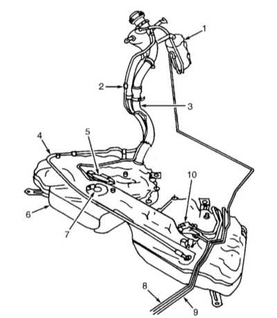 6.1.4 Сбрасывание давления в топливной системе Mercedes-Benz W203