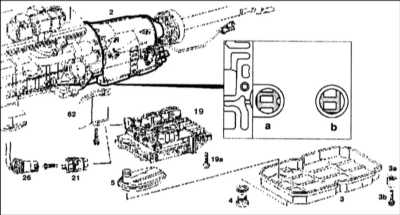 9.3.4 Электрогидравлический блок управления АТ (АТ установлена) Mercedes-Benz W203