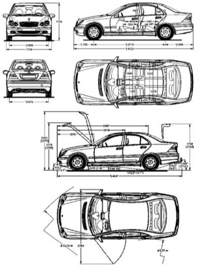 13.0 Кузов Mercedes-Benz W203