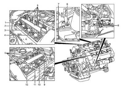 7.1.1 Система зажигания и управления двигателем Mercedes-Benz W220