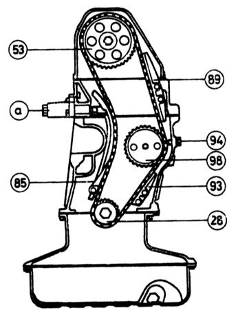 2.9.5 Замена цепи распределительного вала Mercedes-Benz W123