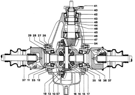 6.2.1 Задний мост Mercedes-Benz W123