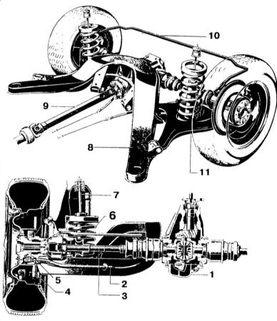 8.0 Задняя подвеска Mercedes-Benz W123