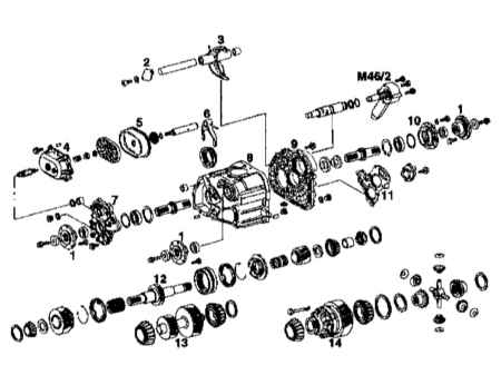 9.2.10 Конструкция раздаточной коробки Mercedes-Benz W463