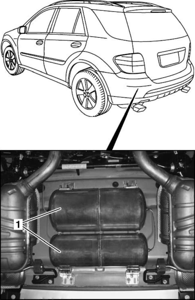2.2.3 Пневматическая подвеска Mercedes-Benz W164 (ML Class)