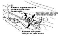 3.34 Проверка/регулировка установки угла опережения зажигания Митсубиси Галант