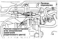 3.34 Проверка/регулировка установки угла опережения зажигания Митсубиси Галант