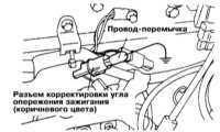 3.34 Проверка/регулировка установки угла опережения зажигания Митсубиси Галант