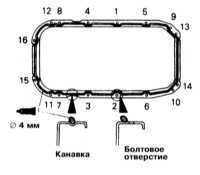 4.1.13 Снятие и установка поддона картера двигателя Митсубиси Галант